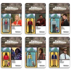 Super7 Parks And Recreation Reaction Figures - Wave 1 Set Of 6| Parks And Recreation