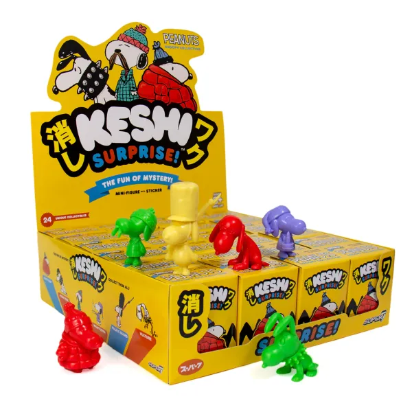 Super7 Peanuts Keshi Surprise - Snoopy Assortment Flat| Peanuts