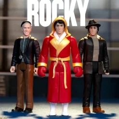 Super7 Rocky Reaction Figures Wave 03 (Rocky I) - Italian Stallion Rocky, Street Rocky, Mickey| Rocky