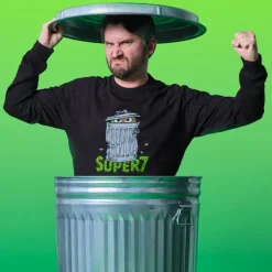 Super7 Sesame Street Crewneck Sweatshirt - Oscar The Grouch| Sesame Street