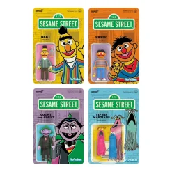 Super7 Sesame Street Reaction Figures Wave 1 - Bert, Ernie, Count Von Count & Yip Yip Martians| Sesame Street