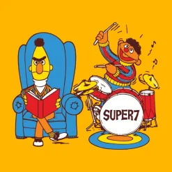 Super7 Sesame Street T-Shirt - Bert & Ernie Jam| Sesame Street