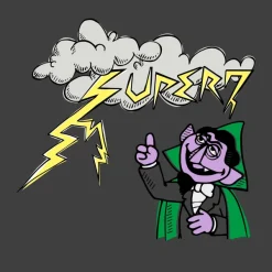 Super7 Sesame Street T-Shirt - The Count Storm| Sesame Street