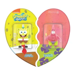 Super7 Spongebob Squarepants Reaction - Spongebob And Patrick Bff 2-Pack (Glitter)| Spongebob Squarepants