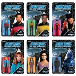 Super7 Star Trek: The Next Generation Wave 2 6 Figure Set| Star Trek
