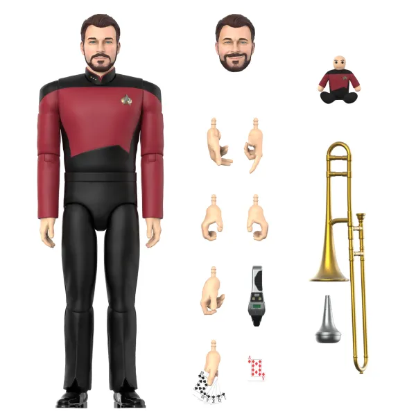 Super7 Star Trek: The Next Generation Ultimates! W1 - Riker| Star Trek
