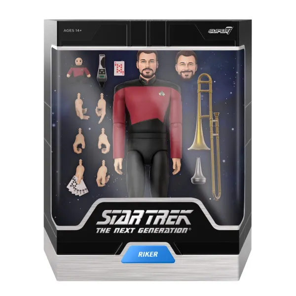 Super7 Star Trek: The Next Generation Ultimates! W1 - Riker| Star Trek