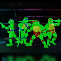 Super7 Teenage Mutant Ninja Turtles Ultimates! Mutagen Ooze Glow Figures ( Exclusive)| Teenage Mutant Ninja Turtles