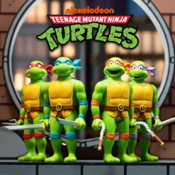 Super7 Teenage Mutant Ninja Turtles Reaction Wave 7 - Donatello, Leonardo, Michelangelo & Raphael (Toon)| Teenage Mutant Ninja Turtles