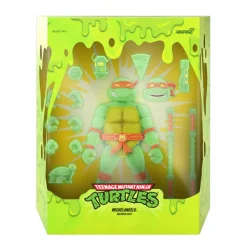 Super7 Teenage Mutant Ninja Turtles Ultimates! - Michelangelo [Mutagen Ooze Glow] (Pre-Order Exclusive)| Teenage Mutant Ninja Turtles