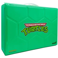 Super7 Teenage Mutant Ninja Turtles Reaction Figures - Carry Case With Michelangelo (Metallic)| Teenage Mutant Ninja Turtles