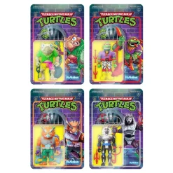 Super7 Teenage Mutant Ninja Turtles Reaction Set - Wave 6 (Set Of 4)| Teenage Mutant Ninja Turtles