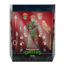 Super7 Teenage Mutant Ninja Turtles Ultimates! Wave 11 - Rat King, Rapper Mike, Ninja Nomad Leonardo & Foot Soldier (Battle Damaged)| Teenage Mutant Ninja Turtles
