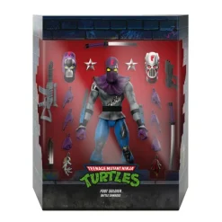 Super7 Teenage Mutant Ninja Turtles Ultimates! Wave 11 - Rat King, Rapper Mike, Ninja Nomad Leonardo & Foot Soldier (Battle Damaged)| Teenage Mutant Ninja Turtles