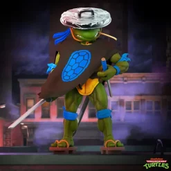 Super7 Teenage Mutant Ninja Turtles Ultimates! Wave 11 - Rat King, Rapper Mike, Ninja Nomad Leonardo & Foot Soldier (Battle Damaged)| Teenage Mutant Ninja Turtles