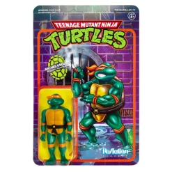 Super7 Teenage Mutant Ninja Turtles Reaction Figure - Michelangelo| Teenage Mutant Ninja Turtles