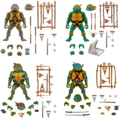 Super7 Teenage Mutant Ninja Turtles Ultimates! - Raphael, Leonardo, Michelangelo & Donatello| Teenage Mutant Ninja Turtles