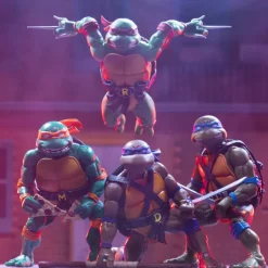 Super7 Teenage Mutant Ninja Turtles Ultimates! - Raphael, Leonardo, Michelangelo & Donatello| Teenage Mutant Ninja Turtles