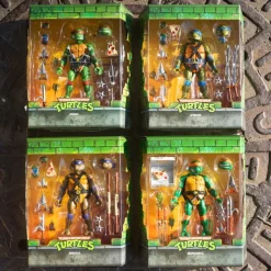 Super7 Teenage Mutant Ninja Turtles Ultimates! - Raphael, Leonardo, Michelangelo & Donatello| Teenage Mutant Ninja Turtles