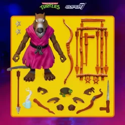 Super7 Teenage Mutant Ninja Turtles Ultimates! W1 - Splinter Version 2| Teenage Mutant Ninja Turtles