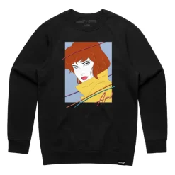 Super7 Teenage Mutant Ninja Turtles Fleece - 80S April Crewneck| Teenage Mutant Ninja Turtles