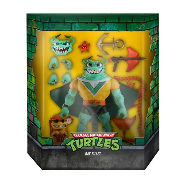 Super7 Teenage Mutant Ninja Turtles Ultimates! Wave 5 - Ray Fillet| Teenage Mutant Ninja Turtles