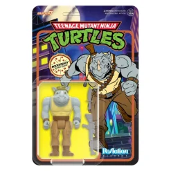 Super7 Teenage Mutant Ninja Turtles Reaction Figures Wave 08 - Rocksteady (Cartoon)| Teenage Mutant Ninja Turtles