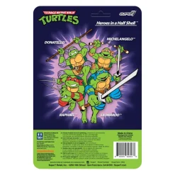 Super7 Teenage Mutant Ninja Turtles Reaction Wave 7 - Leonardo Toon| Teenage Mutant Ninja Turtles