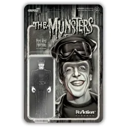 Super7 The Munsters Reaction Wave 3 - Hot Rod Herman (Grayscale)| The Munsters