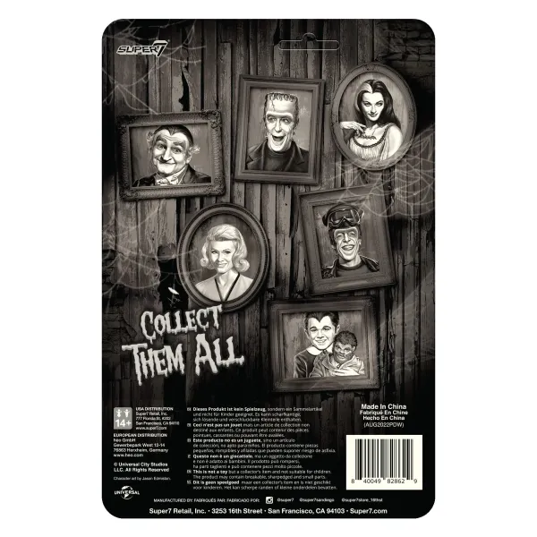 Super7 The Munsters Reaction Wave 3 - Marilyn Munster (Grayscale)| The Munsters
