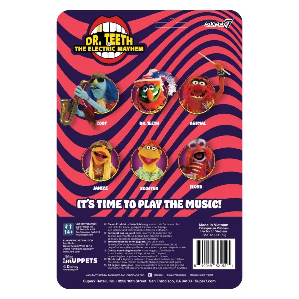 Super7 The Muppets Reaction Figures Wave 1- Electric Mayhem Band - Scooter| The Muppets