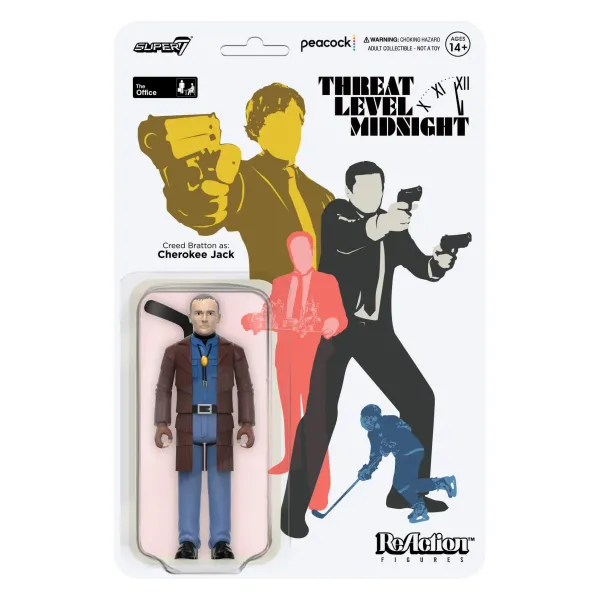 Super7 The Office Reaction Figures Wave 1 - Creed Bratton As Cherokee Jack| The Office
