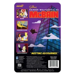 Super7 The Simpsons Reaction Wave 1 Mcbain - Mcbain| The Simpsons