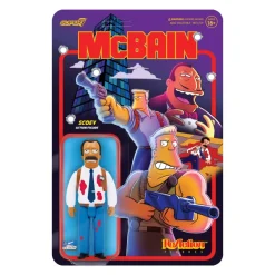 Super7 The Simpsons Reaction Wave 1 Mcbain - Scoey| The Simpsons