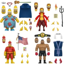 Super7 The Simpsons Ultimates! Wave 4 - Set Of 4| The Simpsons