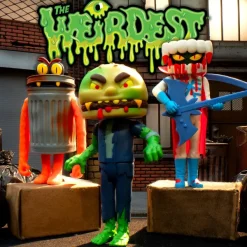 Super7 The Weirdest Reaction Figures Wave 05 - Blood, Trashquatch & Zombeef (Rotten Rangers)| The Weirdest