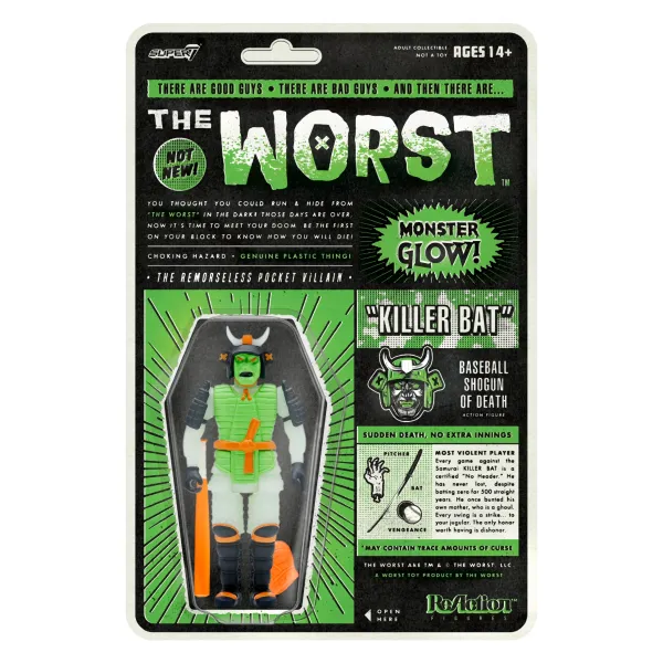 Super7 The Worst Reaction Figures Wave 3 - Killer Bat (Hell-Oween Glow)| The Worst