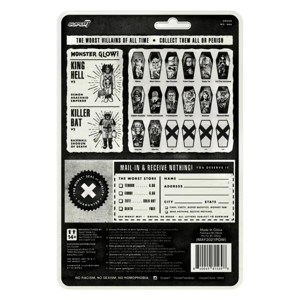 Super7 The Worst Reaction Figures Wave 3 - Killer Bat (Hell-Oween Glow)| The Worst