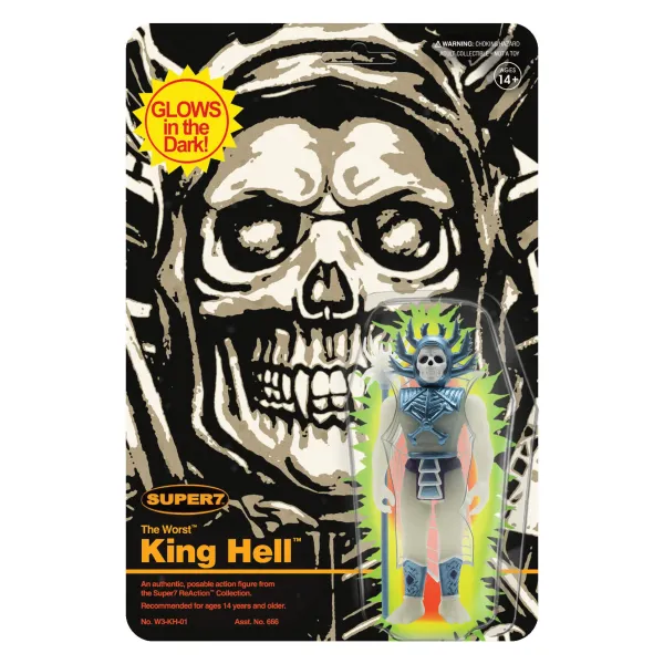 Super7 The Worst Reaction Figures Wave 3C - King Hell (Monster Glow) Sdcc 22| The Worst