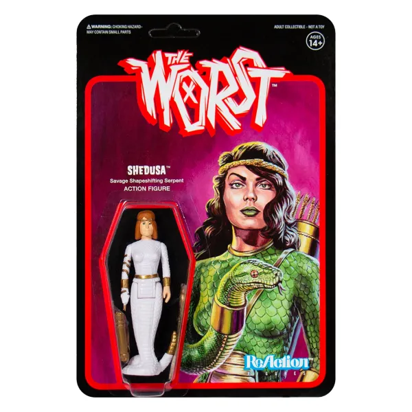 Super7 The Worst Reaction Figure - Snake Shedusa (Color 3)| The Worst