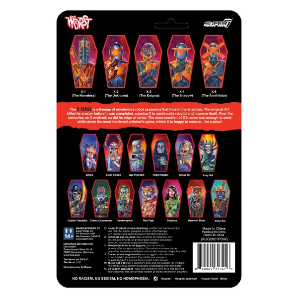 Super7 The Worst Reaction Figures Wave 3 - X-2 (The Unknown)| The Worst