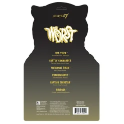 Super7 The Worst Reaction Figure - Red Tiger (Monster Glow)| The Worst