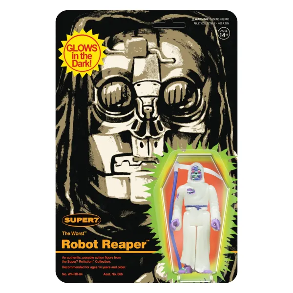 Super7 The Worst Reaction Wave 1 - Robot Reaper (Monster Glow)| The Worst