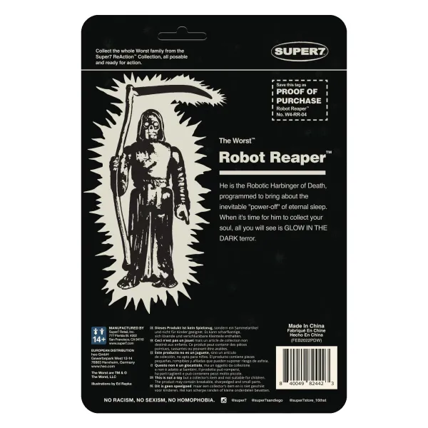 Super7 The Worst Reaction Wave 1 - Robot Reaper (Monster Glow)| The Worst