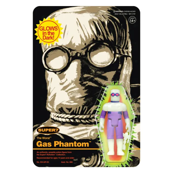 Super7 The Worst Reaction Wave 1 - Gas Phantom (Monster Glow)| The Worst