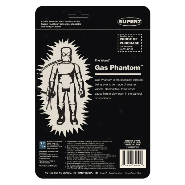 Super7 The Worst Reaction Wave 1 - Gas Phantom (Monster Glow)| The Worst