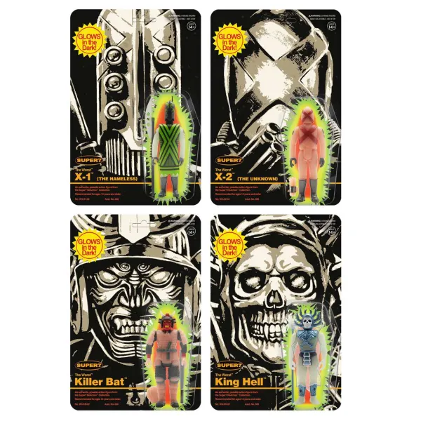 Super7 The Worst Sdcc Monster Glow 4 Pack| The Worst