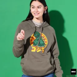 Super7 Toho Godzilla Retro Army Green Pullover Hoodie| Godzilla