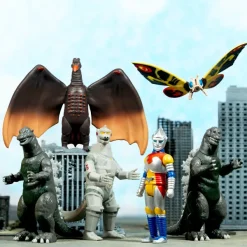 Super7 Toho Reaction Full Set - Wave 1 (Set Of 6)| Godzilla