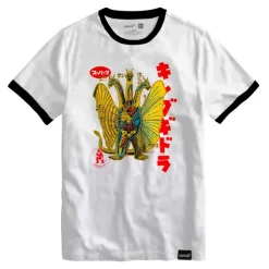 Super7 Toho T-Shirt - Anatomical King Ghidorah Ringer| Godzilla